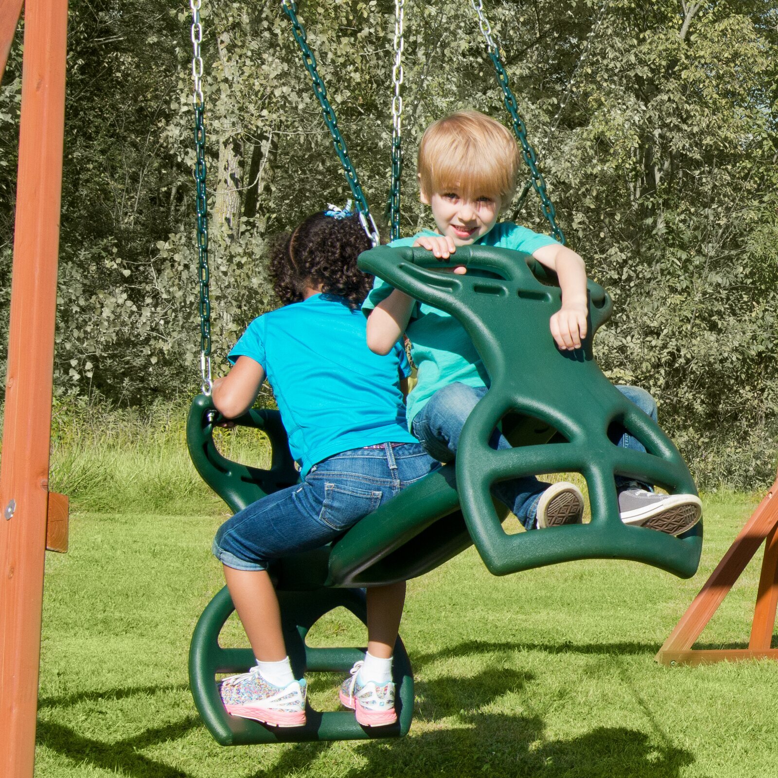 Swing N Slide Metal/Plastic Two Person Glider