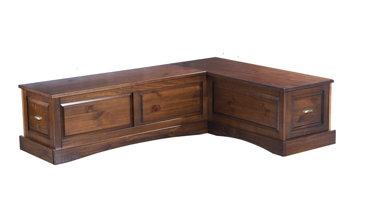 Traditional Corner Entryway Bench