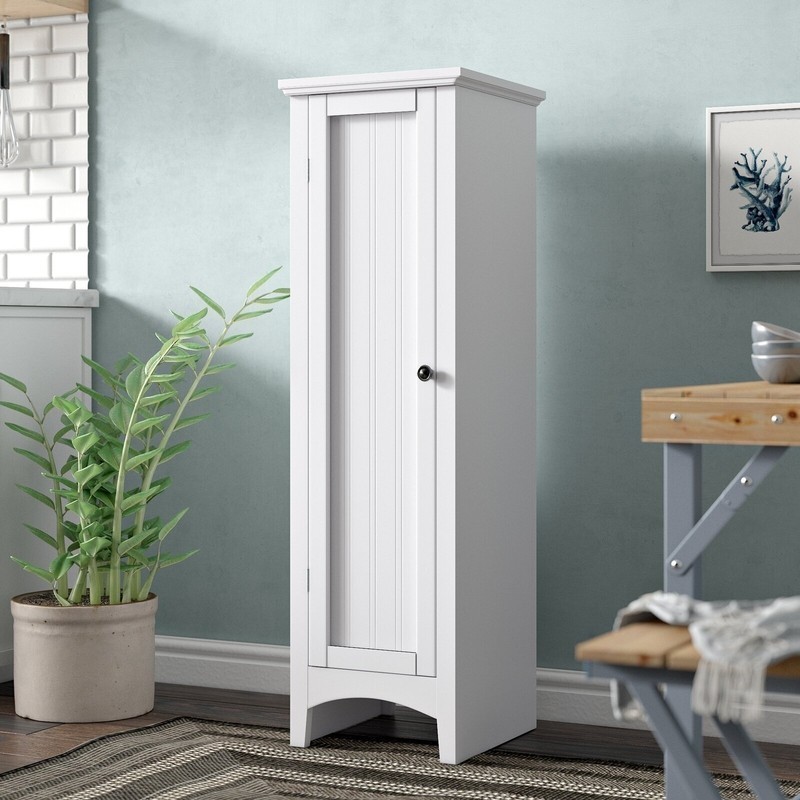 Very narrow kitchen cabinet looking just like traditional furniture