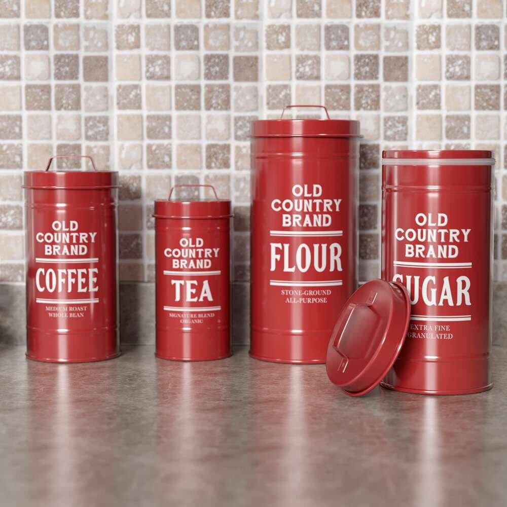 Vintage rustic canister sets