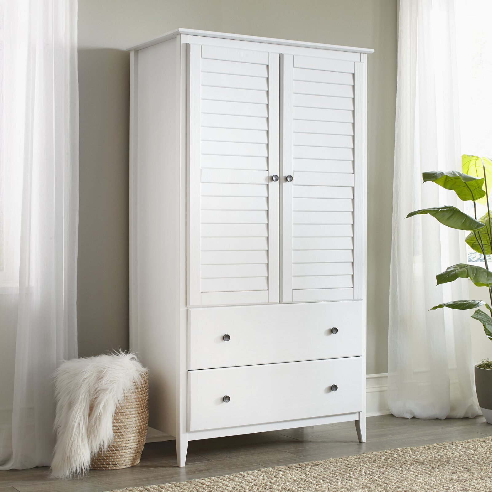 TV Armoires With Doors And Drawers