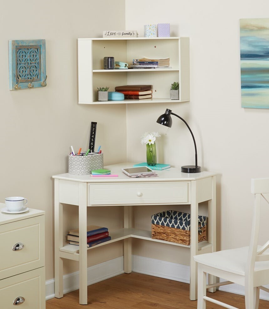 White Corner Desk