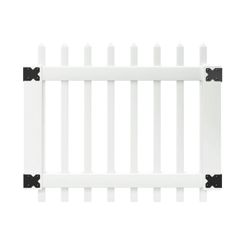 White Picket Vinyl Gates for Decks