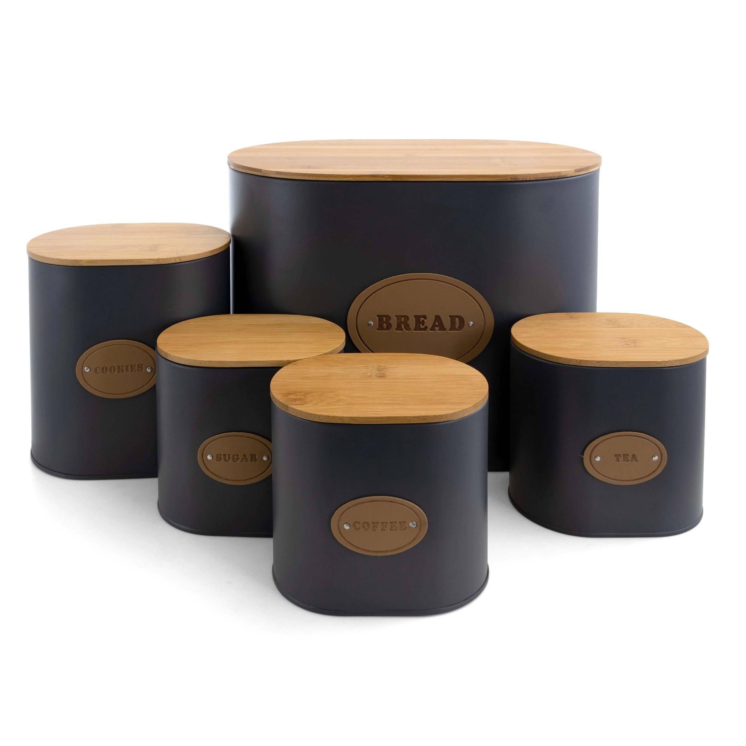 Wood and Metal Unique Canisters