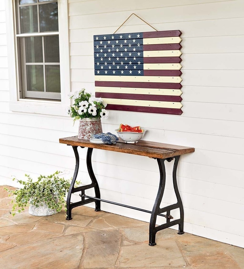 Wooden Americana Flag Wall Decor