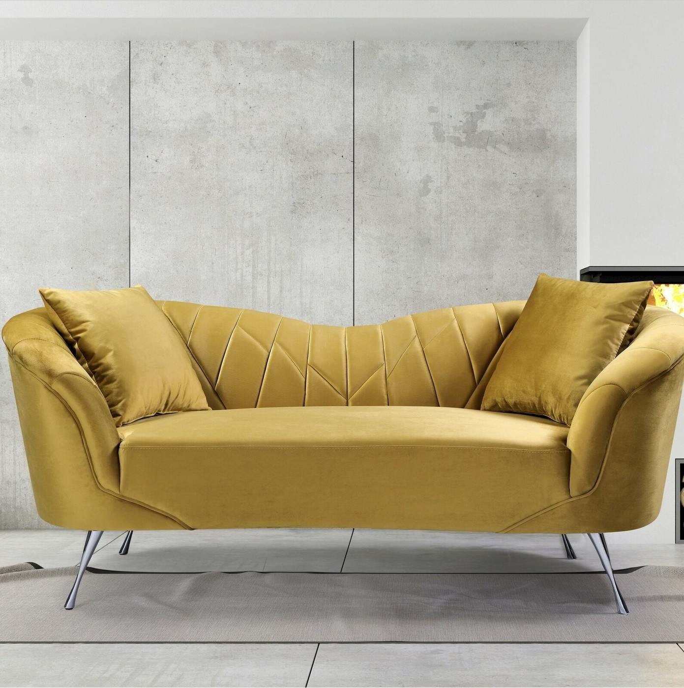 Yellow Chesterfield Sofa