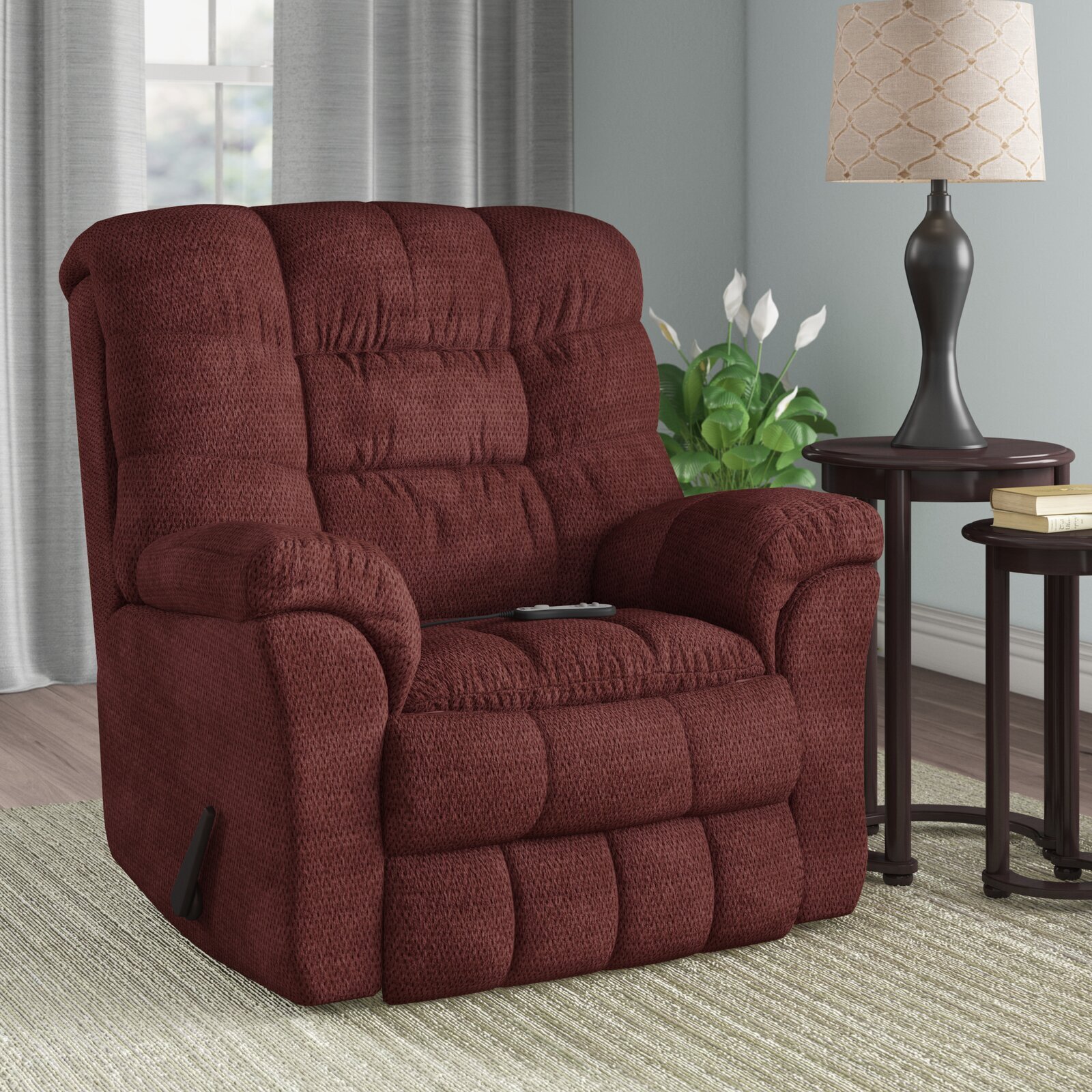 41” Wide Manual Rocker Standard Recliner With Massager