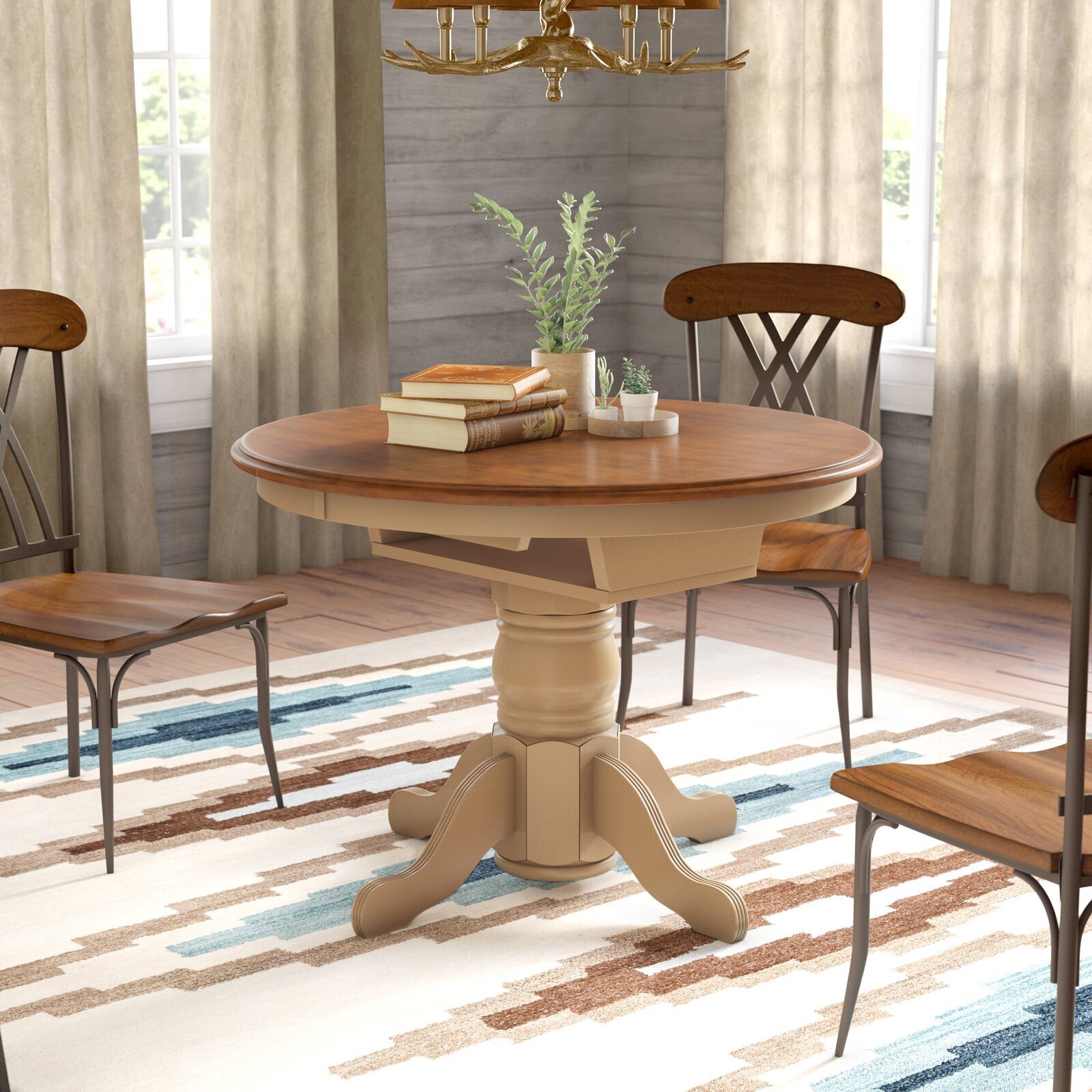 42” Round Table with Butterfly Leaf