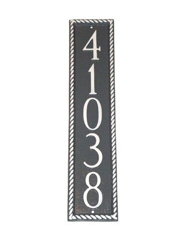 5 Line Vertical Mailbox Address Plaque 