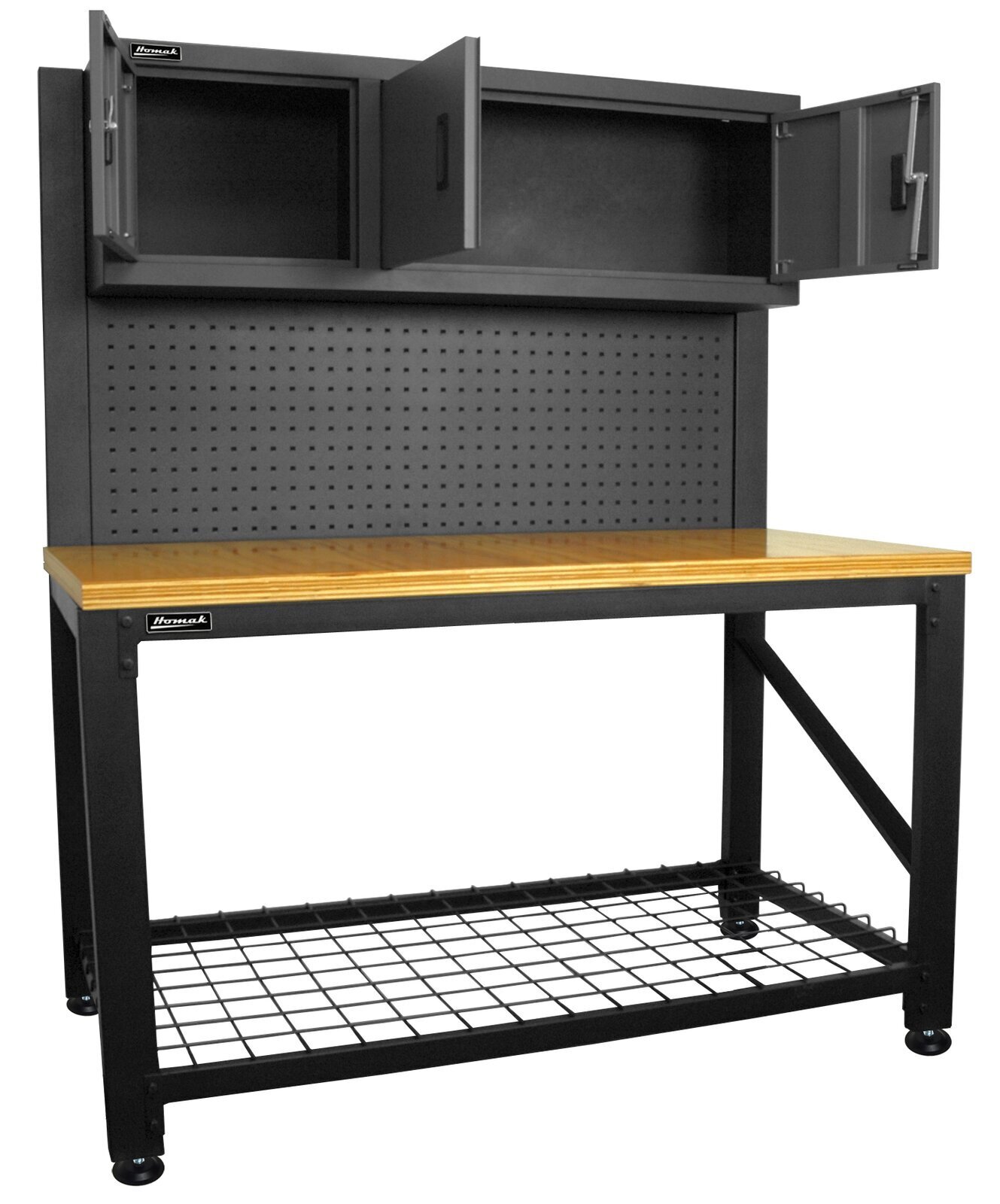 59” Adjustable Height Wood Top Workbench