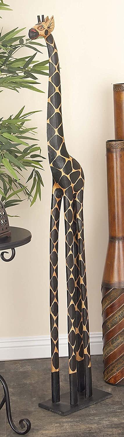 Tall Wooden Giraffe
