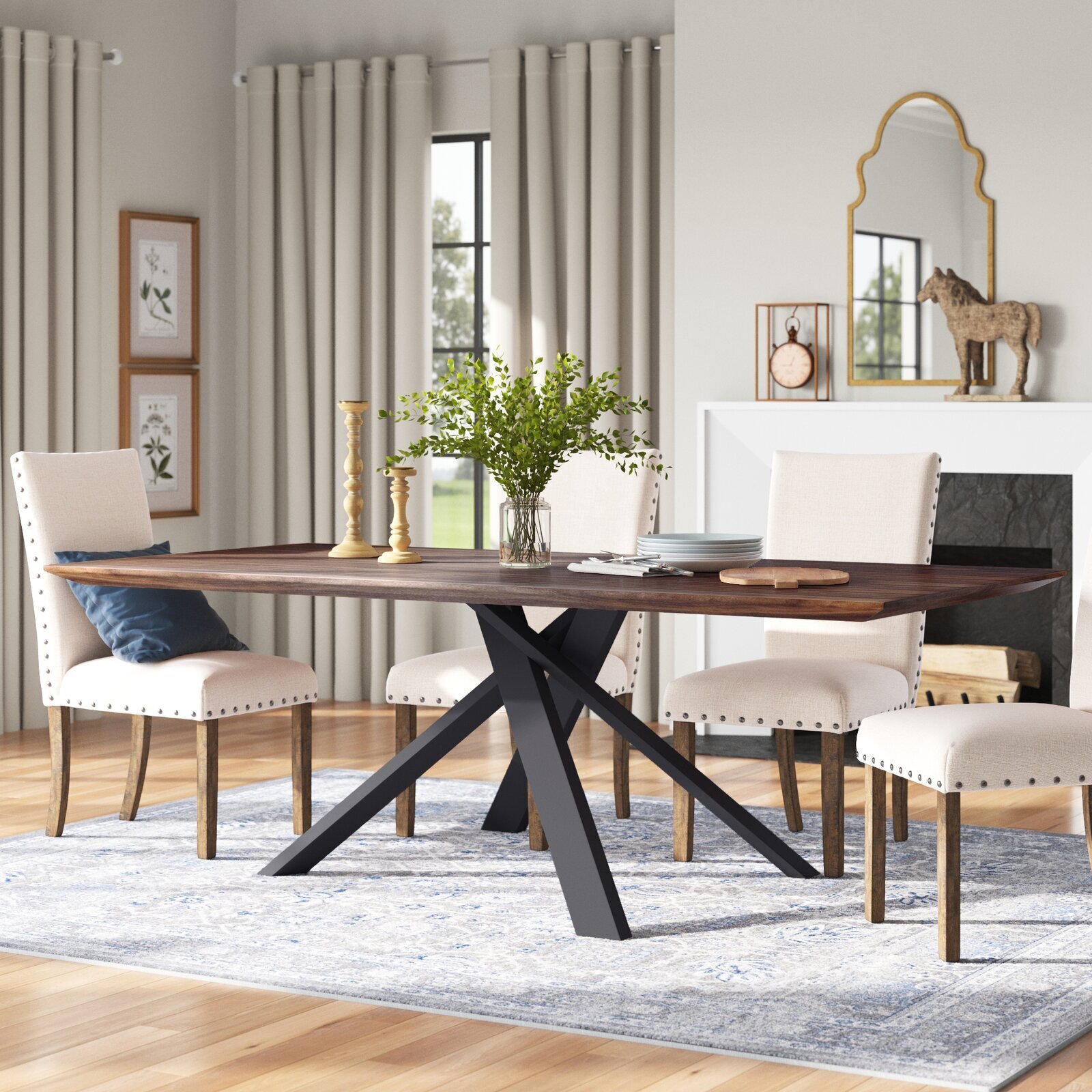 87” 10 Seat Dining Table