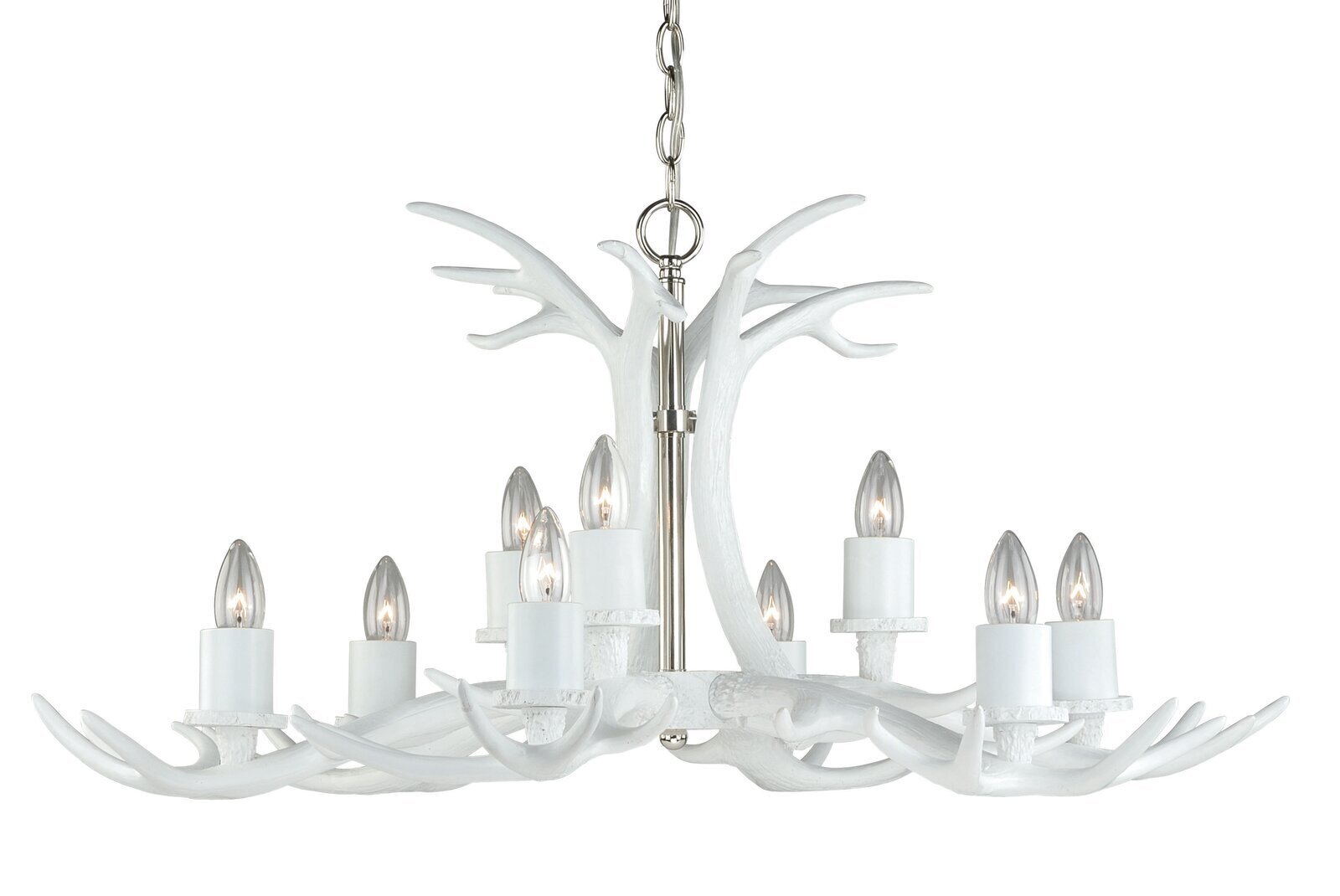 9 Light Candle Style Tiered Chandelier