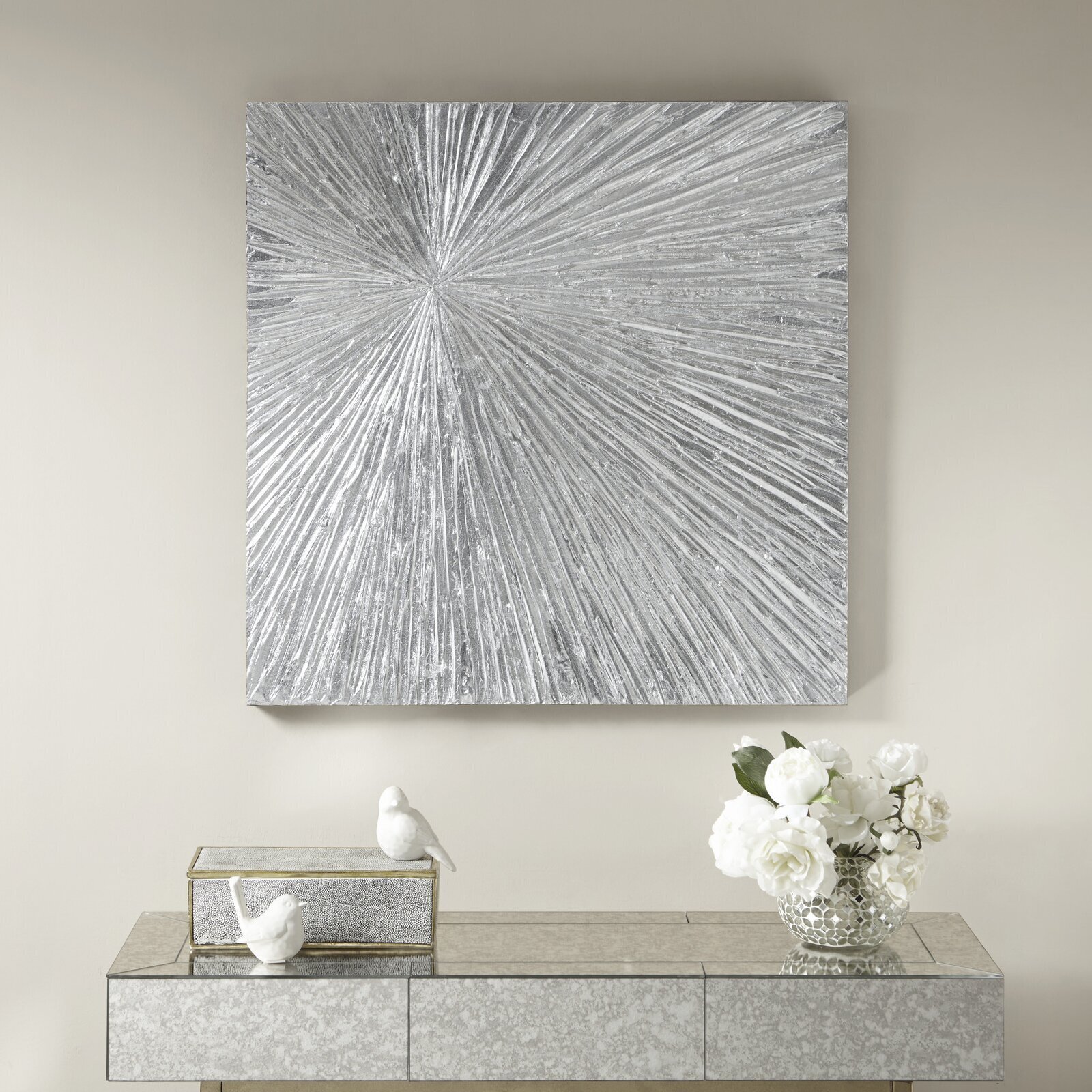 Abstract Geometric Sunburst Wall Decor 