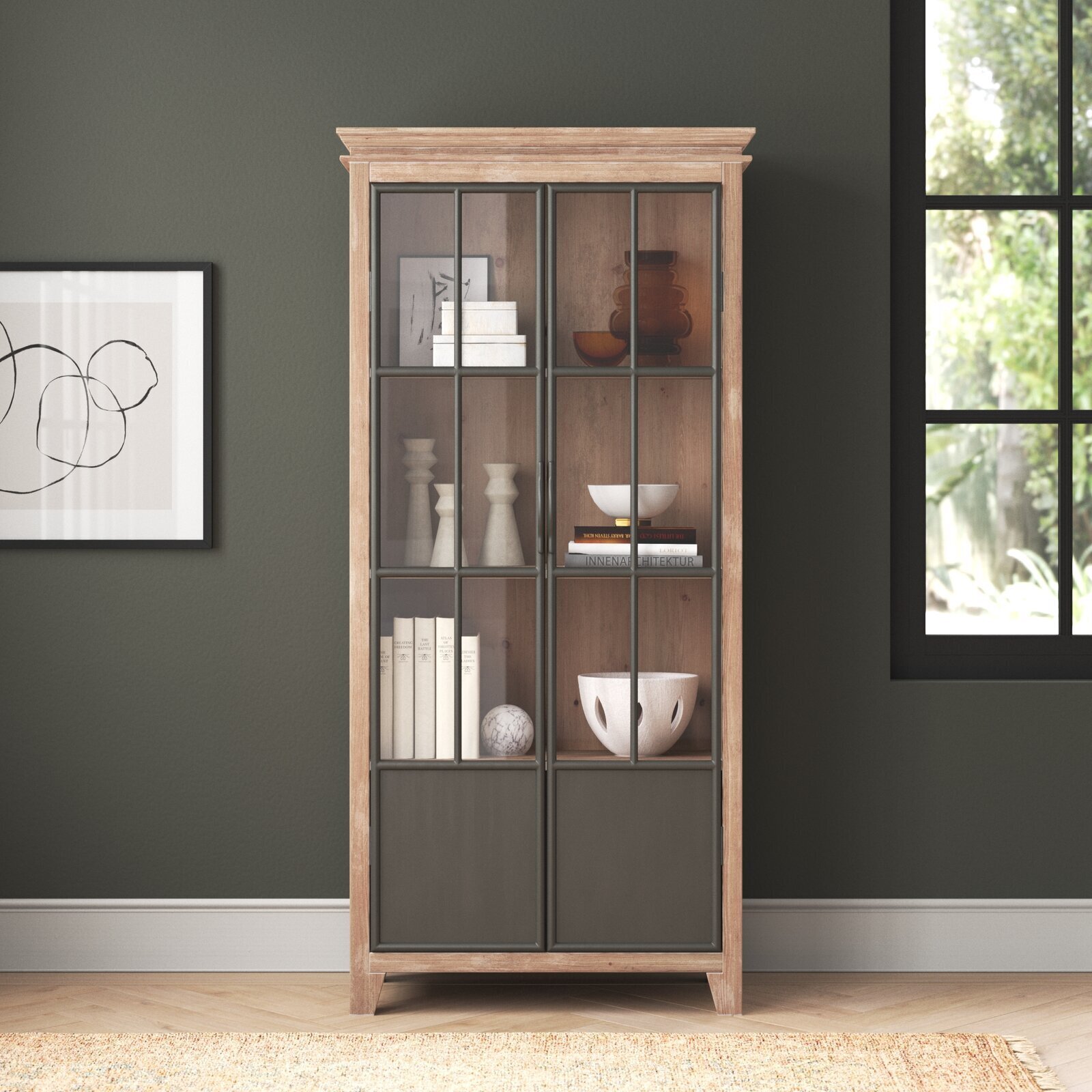 Accent Antique China Cabinet