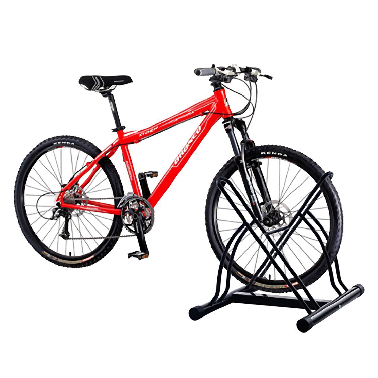 Adjustable 2 Bike Floor Stand