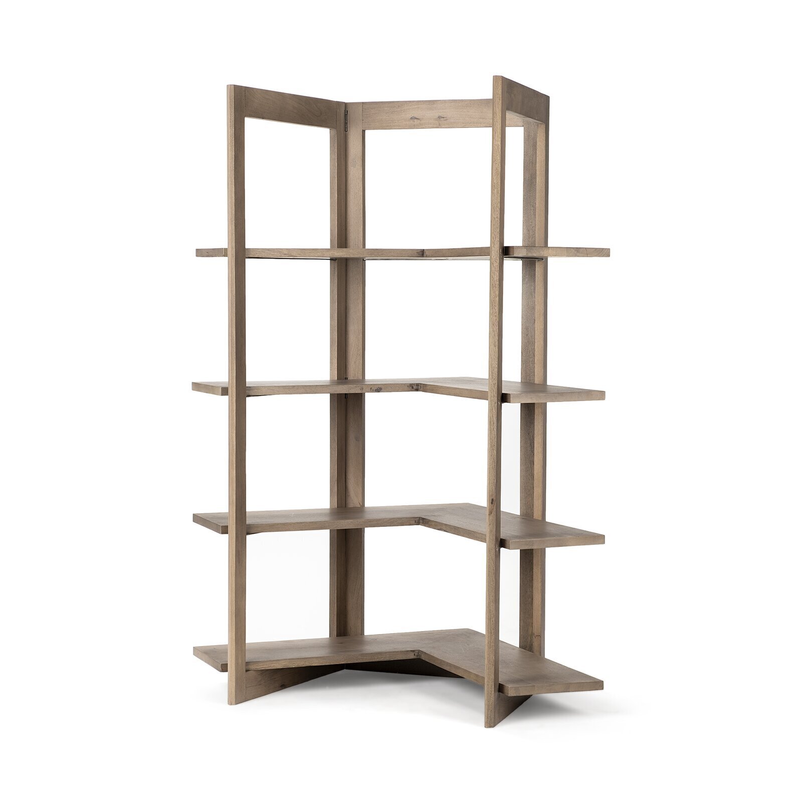 Adjustable Corner Bookshelf
