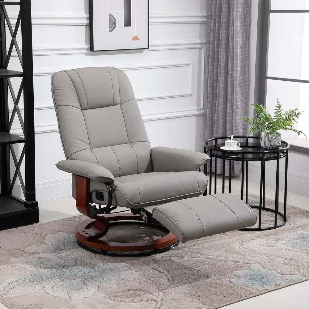 Affordable Faux Leather Recliner Perfect For Home or Office