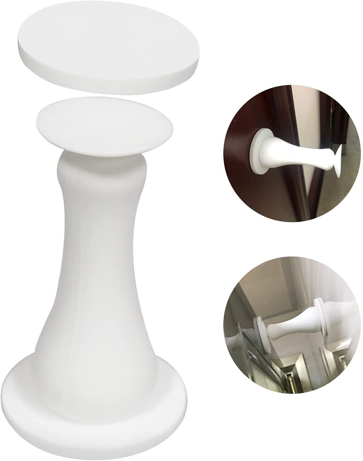 Affordable, Reusable Stick On Silicone Magnetic Door Stop 