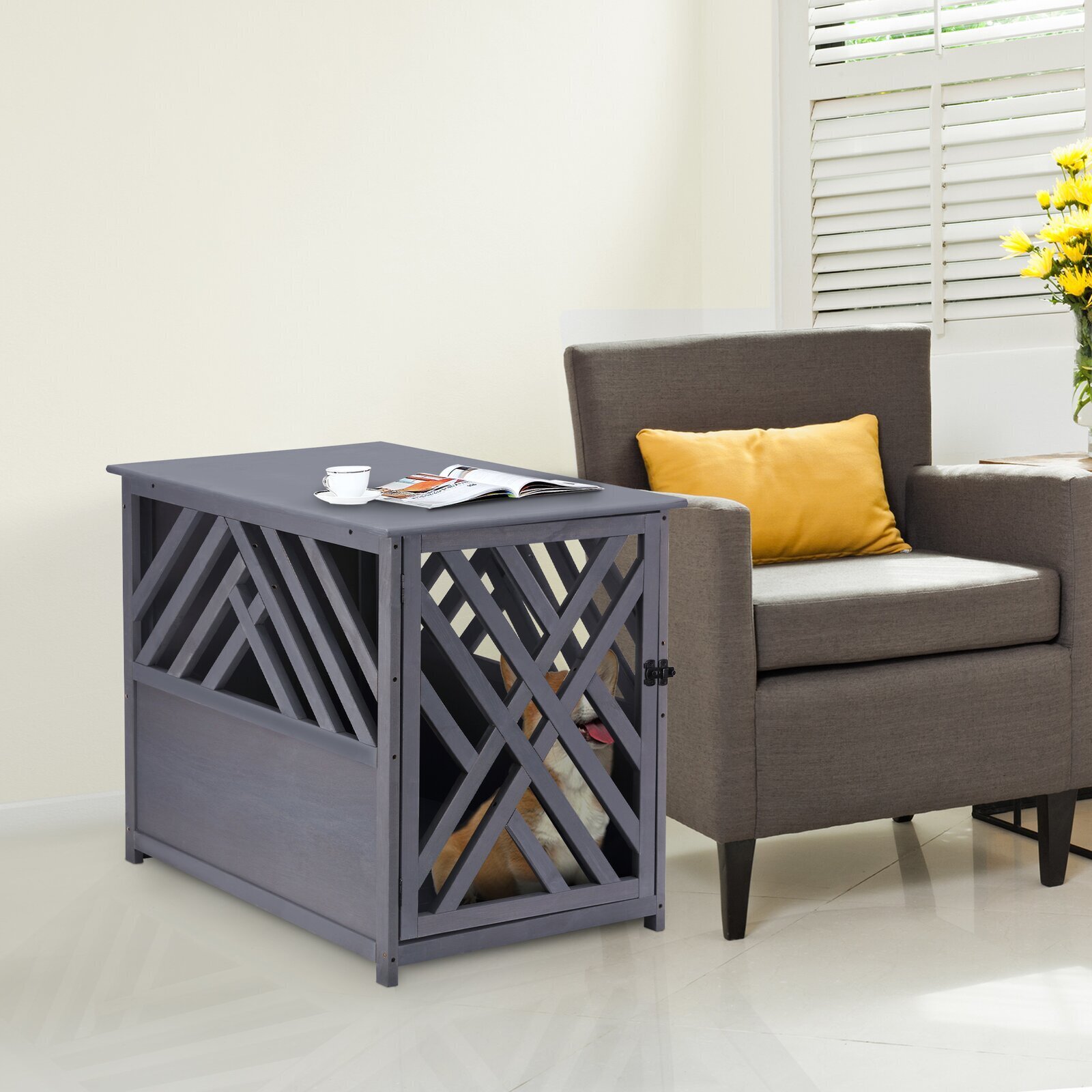 All Wooden Dog Kennel Furniture