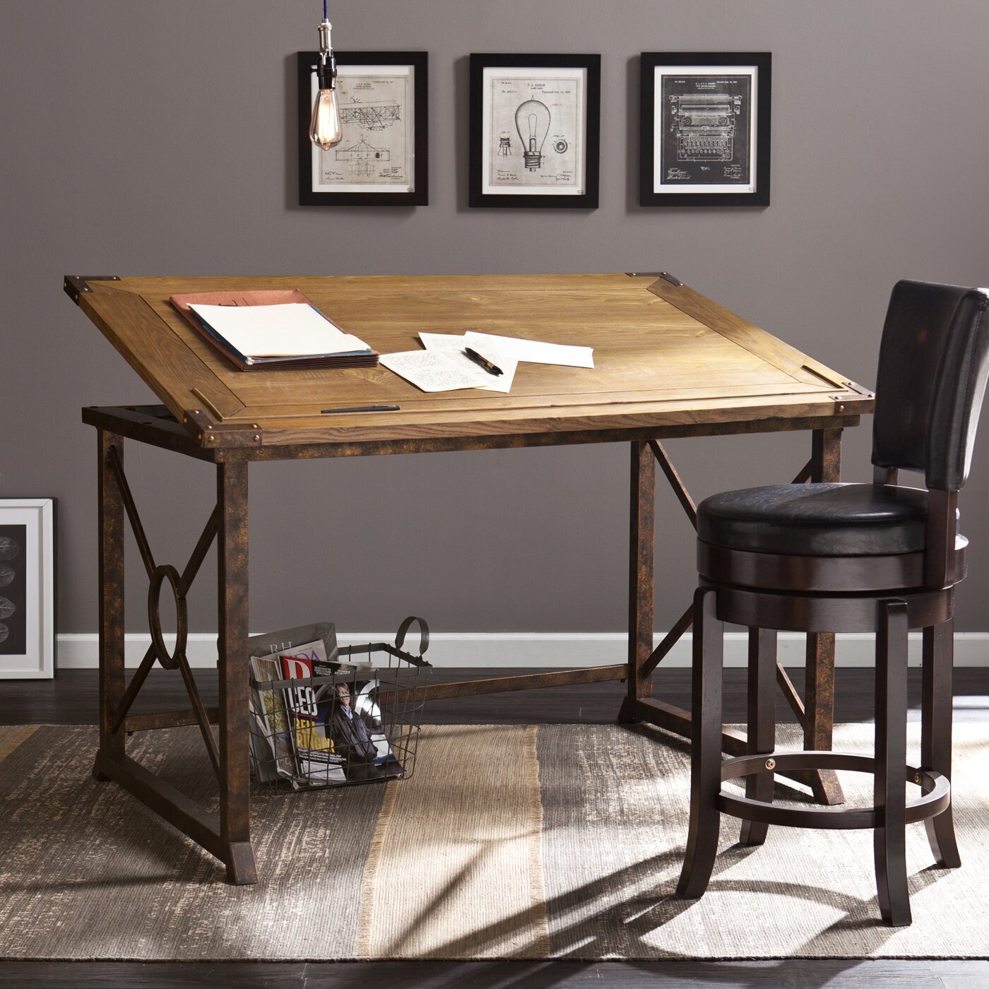 Antique Inspired Drafting Table