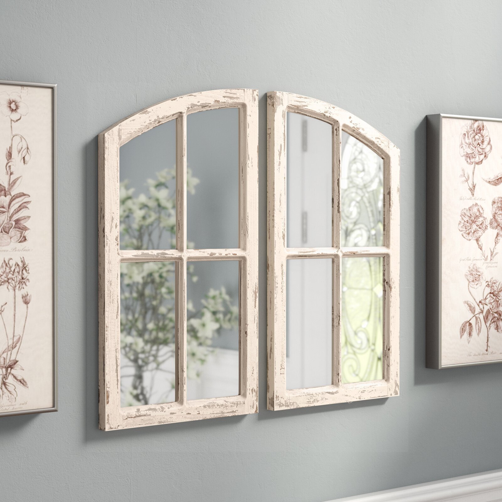 Antique Window Mirror
