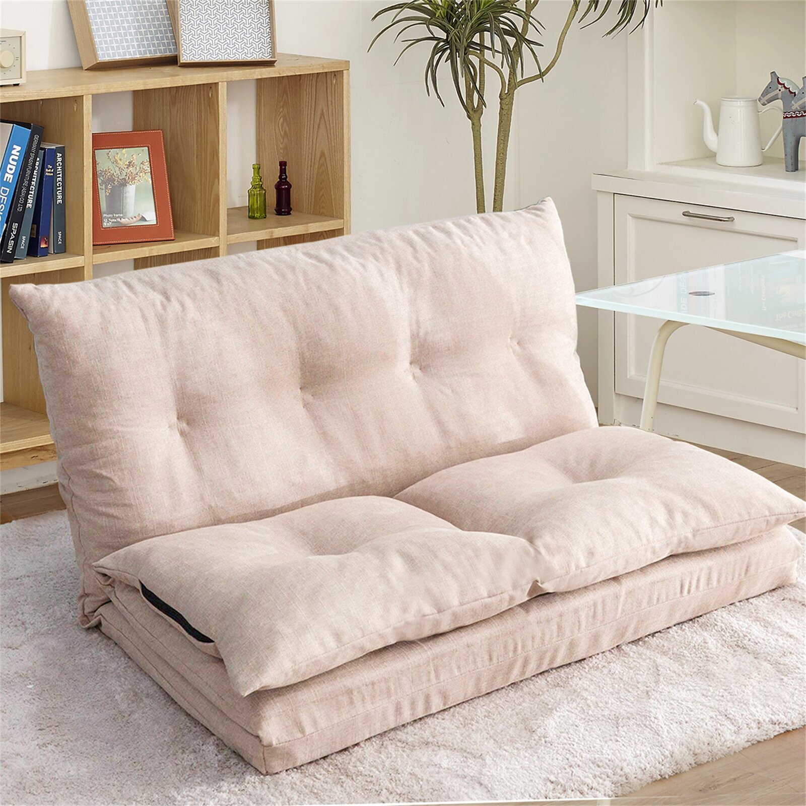 Armless Fold Down Sleeper Sofa