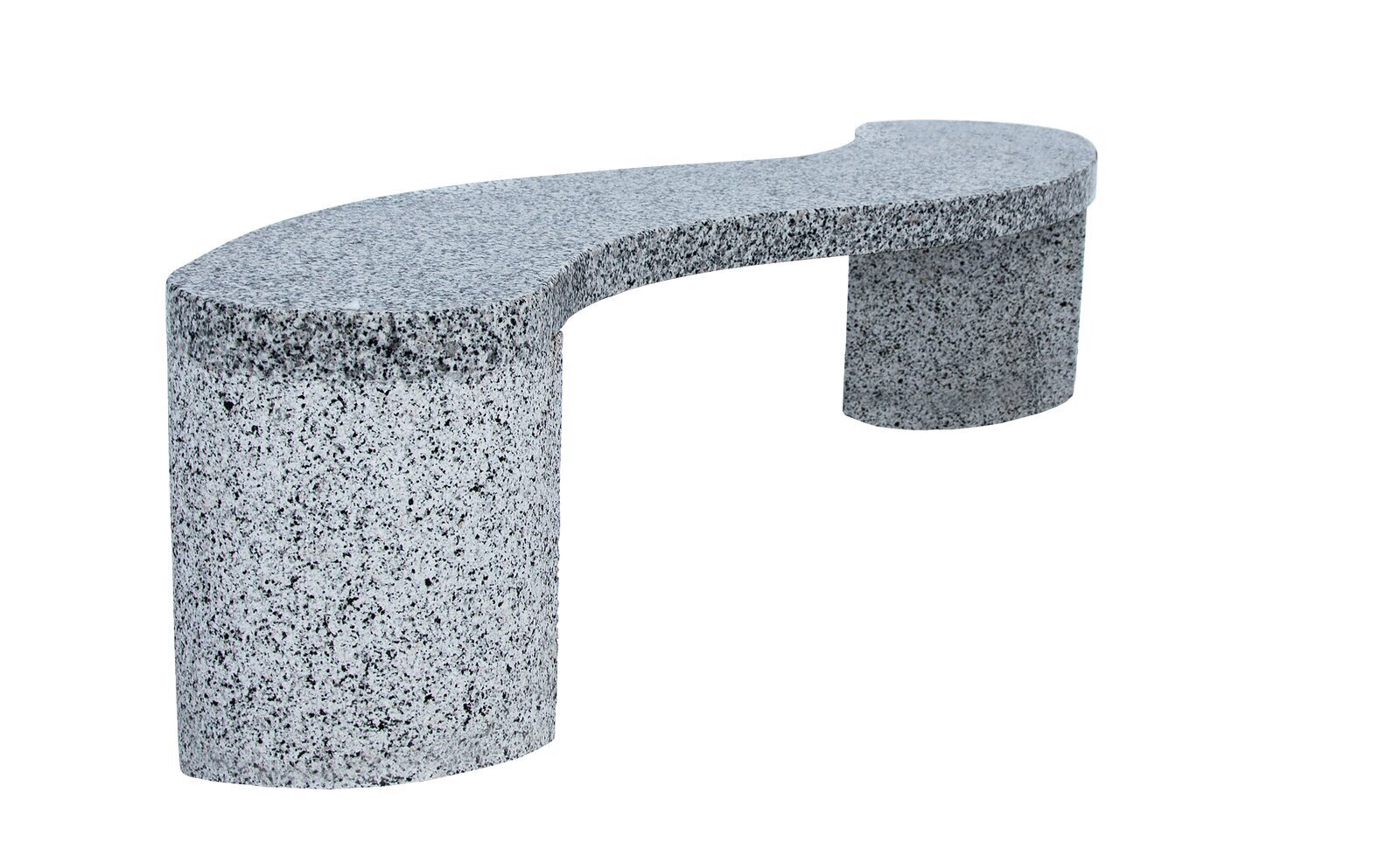Artistic S Curve Concrete Bench
