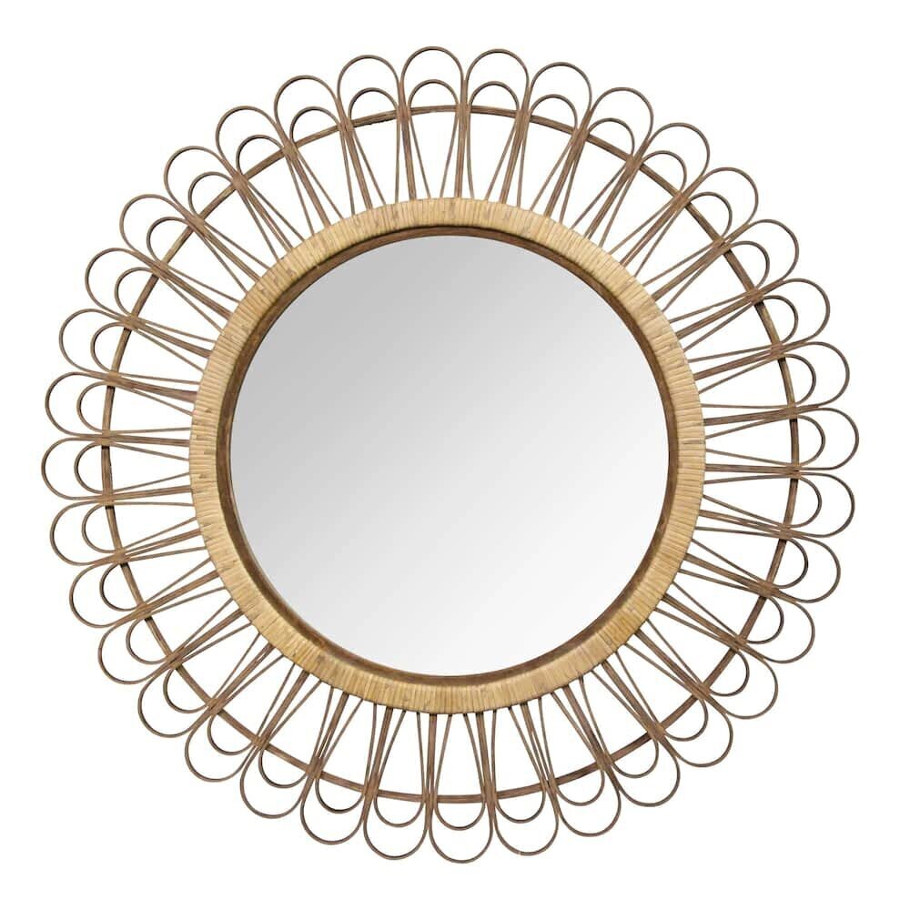 Bamboo Extra Large Round Mirror