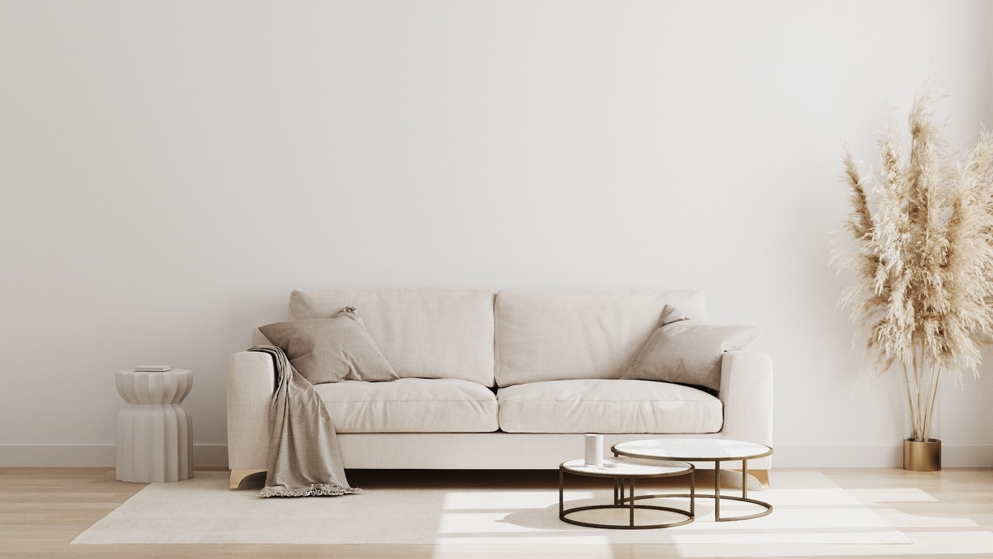 Beige sofa