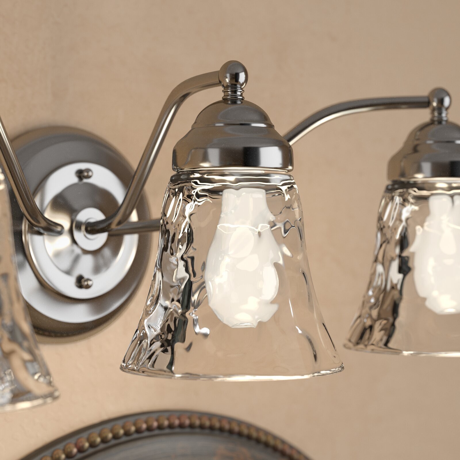 Bell shaped Glass Lamp Shade
