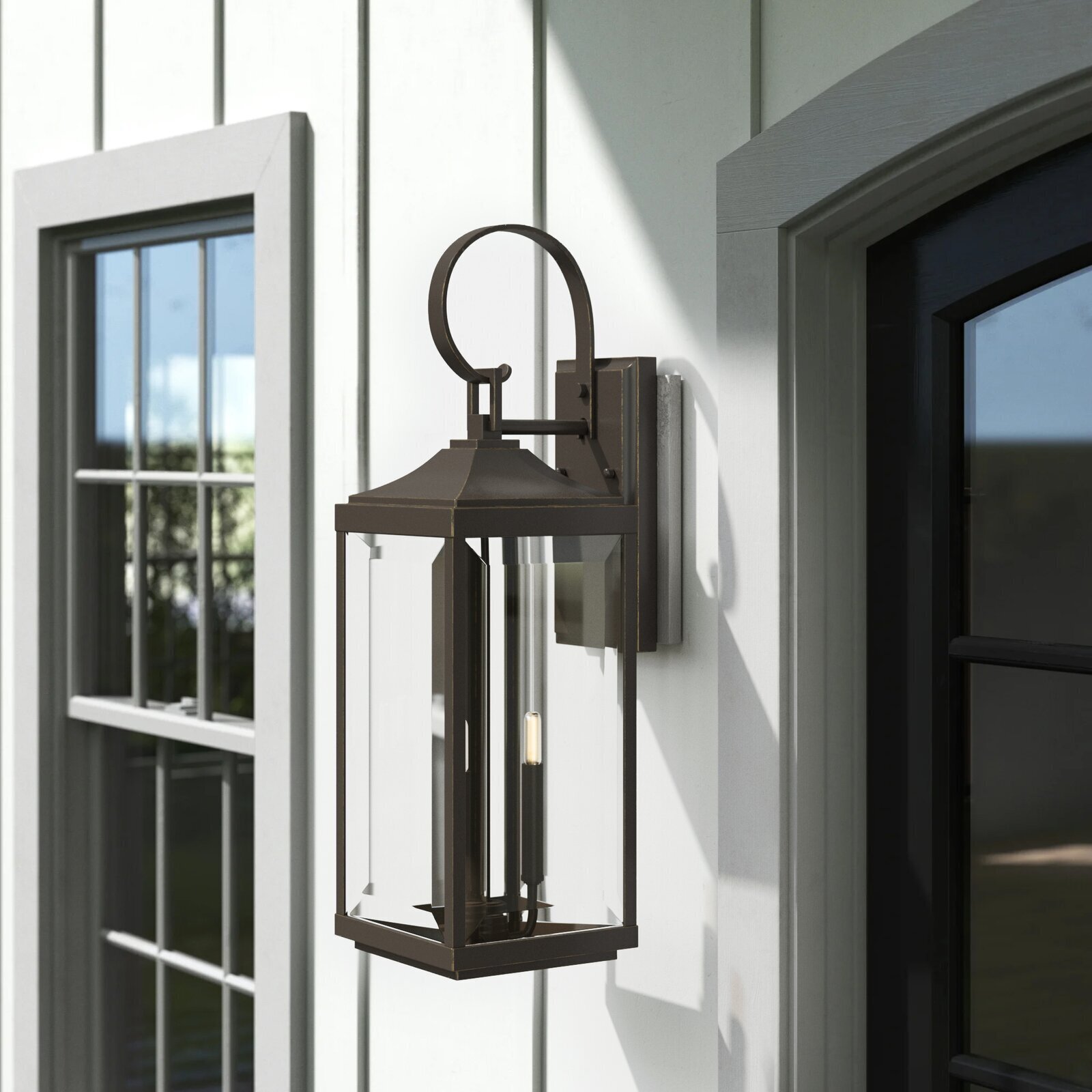 Beveled Large Outdoor Lantern Light