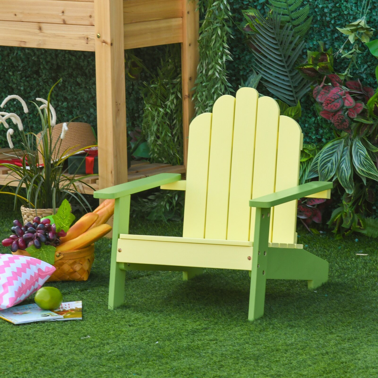 Bicolor kids Adirondack chair