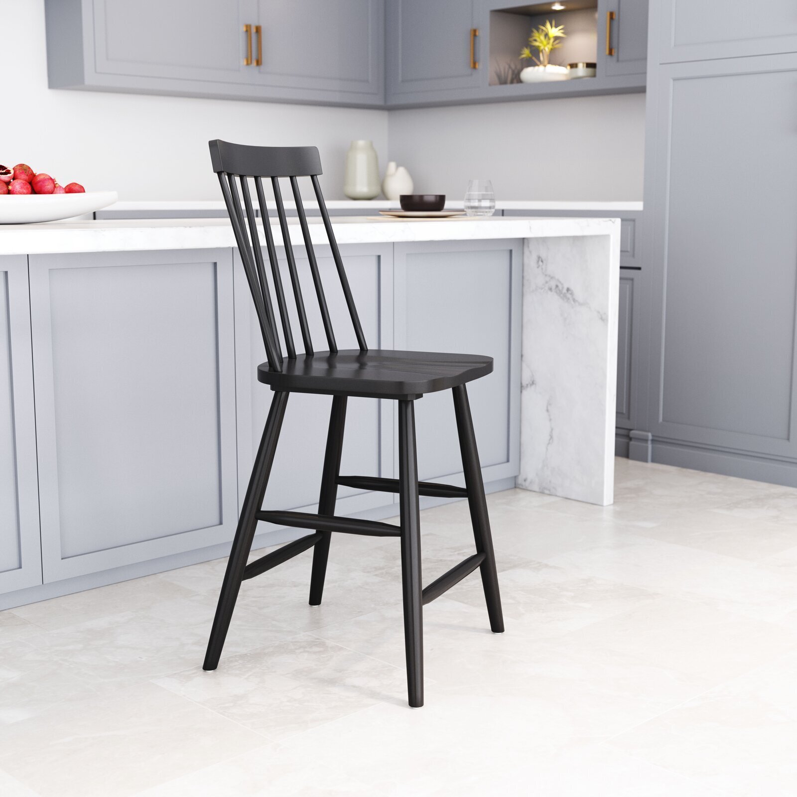 Black Farmhouse Barstools