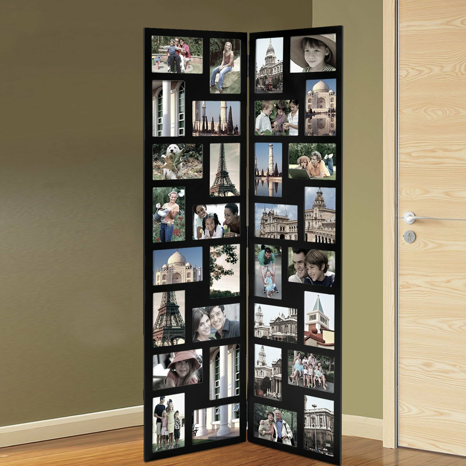 Black Floor Standing Photo Frame