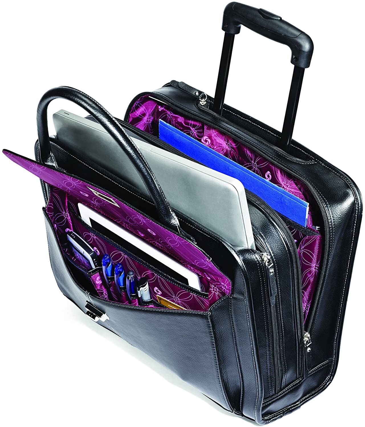 Black Laptop Bag on Wheels