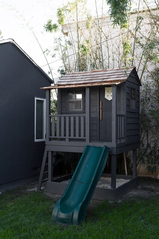 Boys Playhouse With Slide and Sandbox
