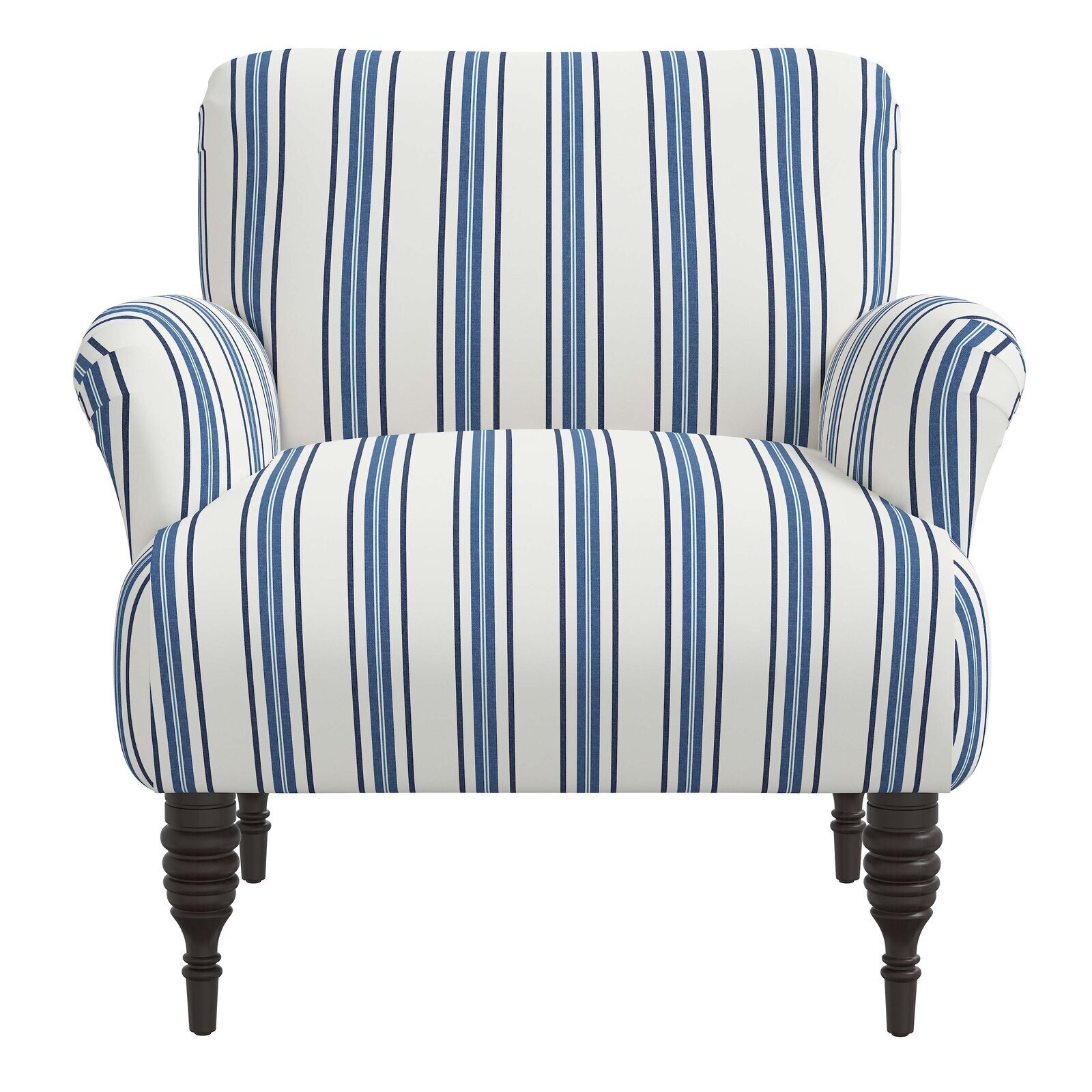 Brash Blue and White Striped Chair