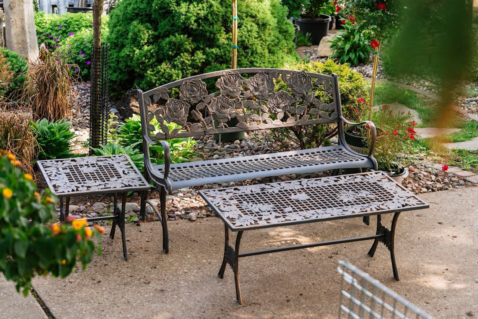 Bronze Cast Iron Coffee Table 