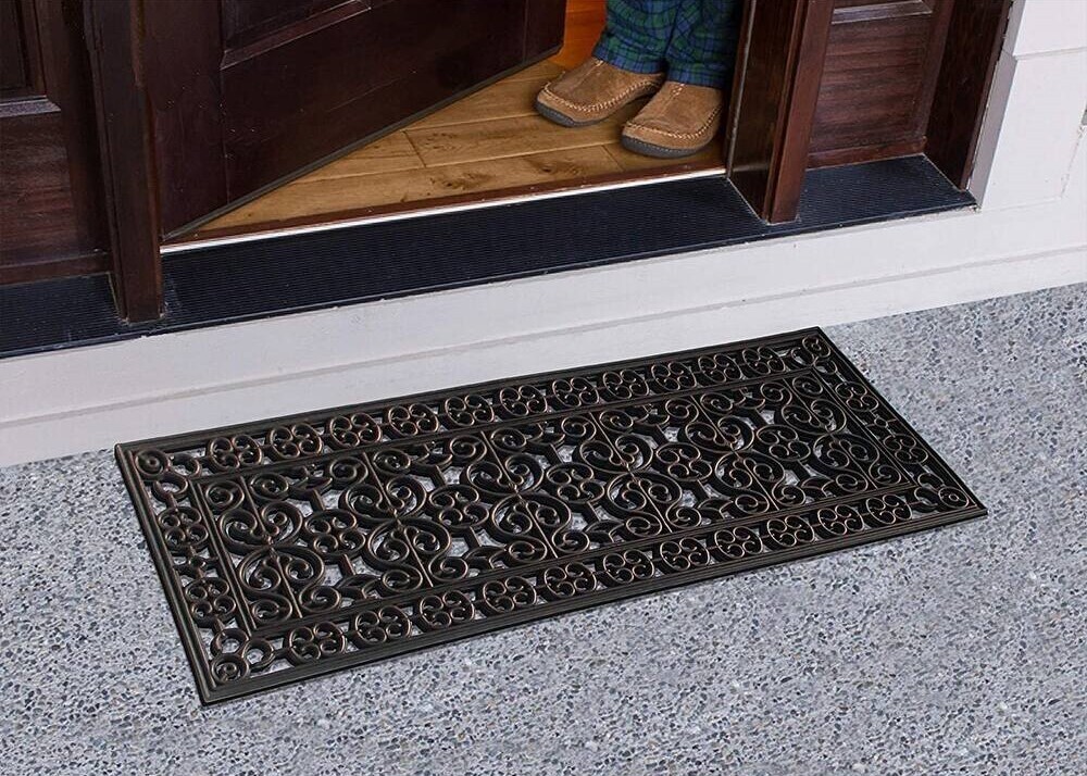 Bronze like vintage door mat