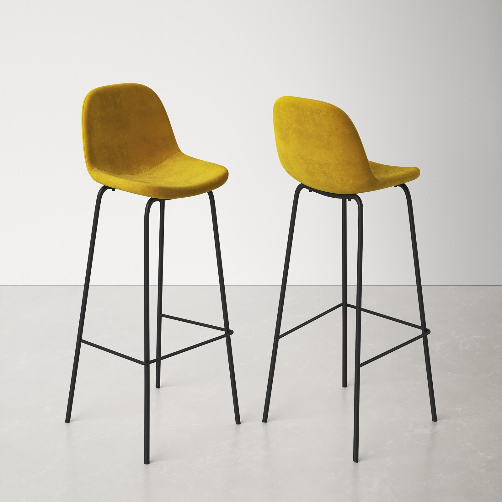 Bucket Seat Bar & Counter Stool (Set of 2)