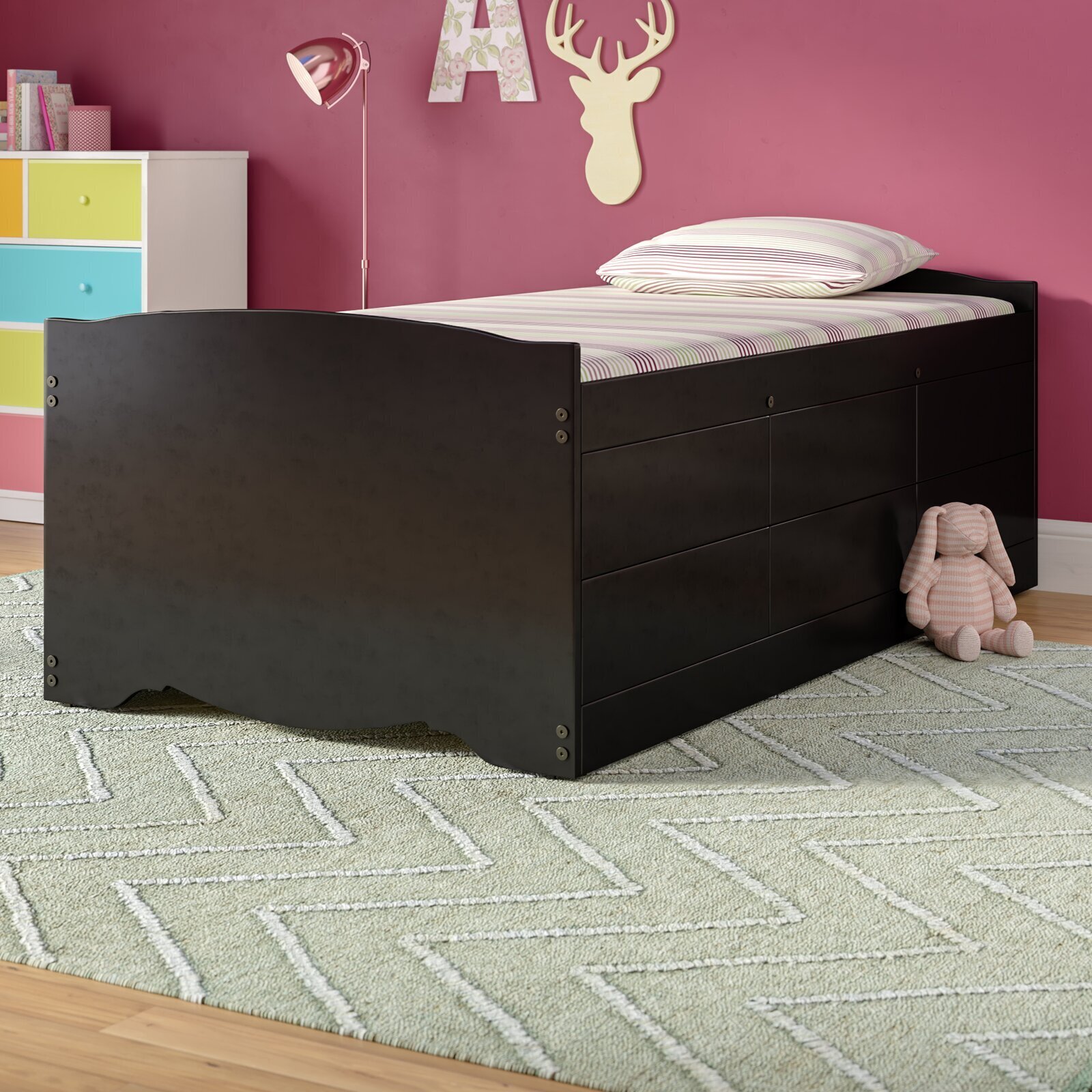Captains Bed Twin size with Six Storage Drawers