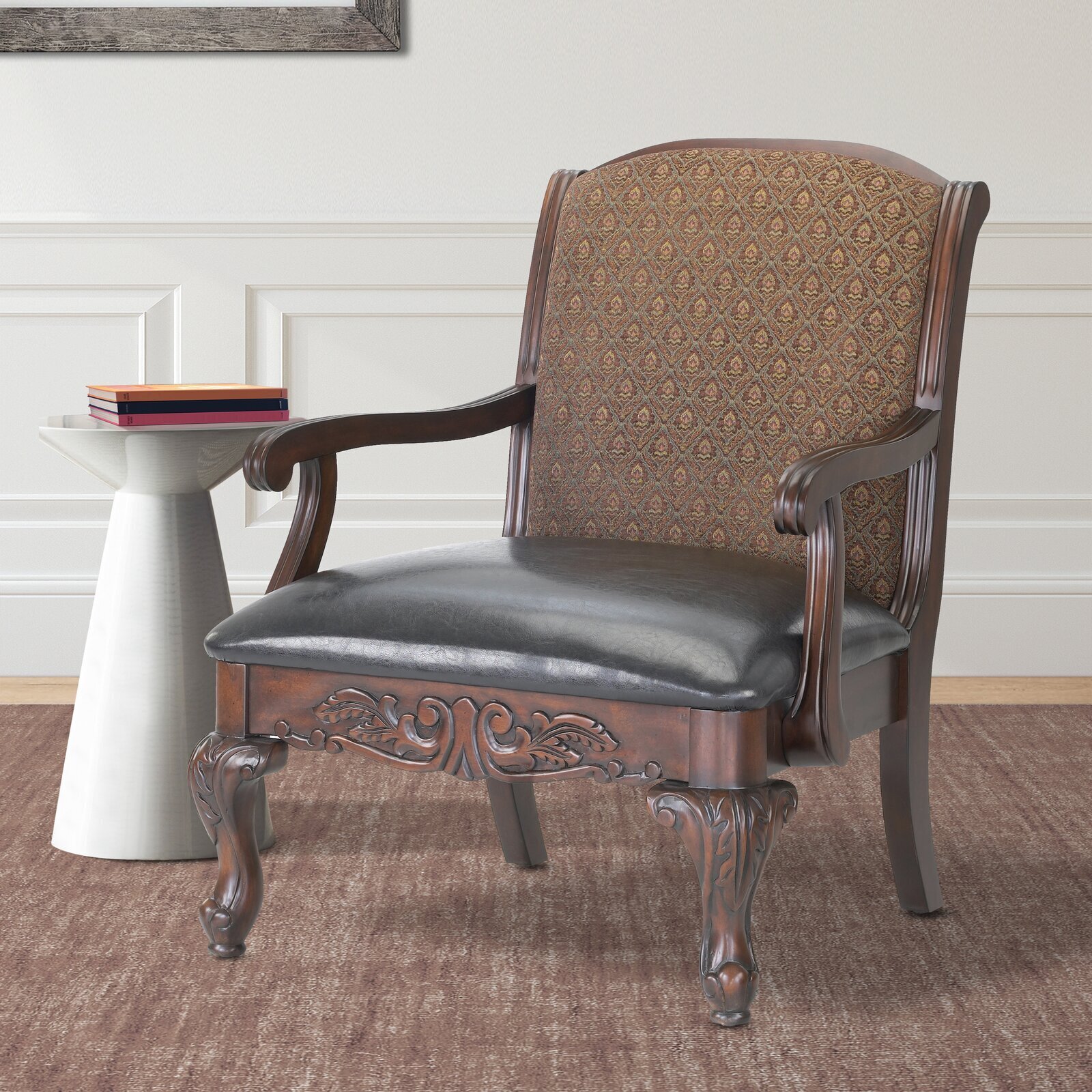 Carved Victorian chair style
