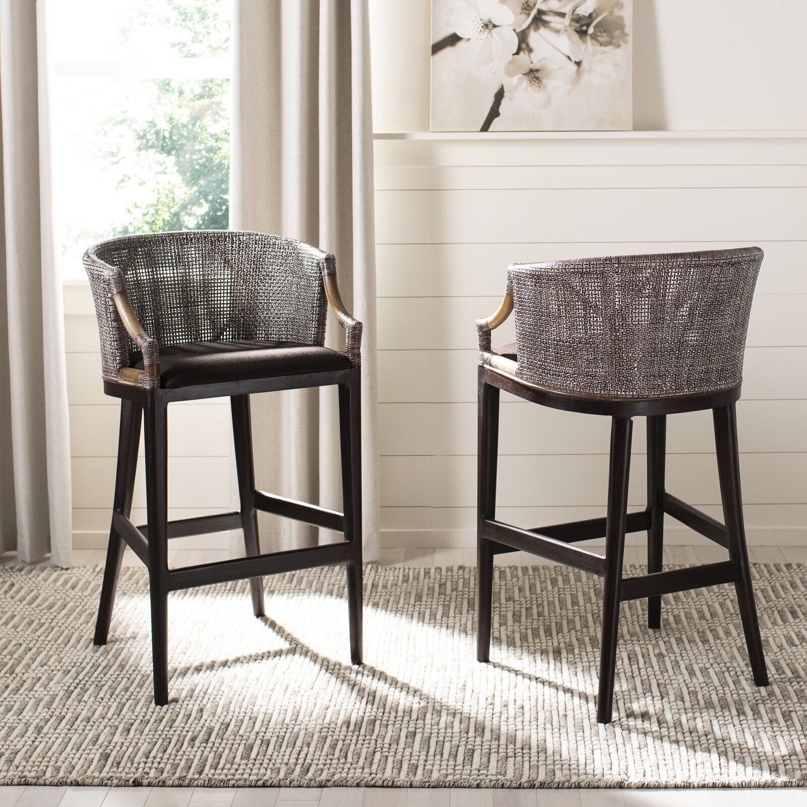 Casual Full Back Bar Stool