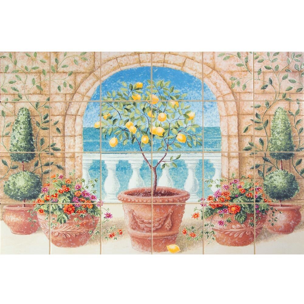 Ceramic wall mural 