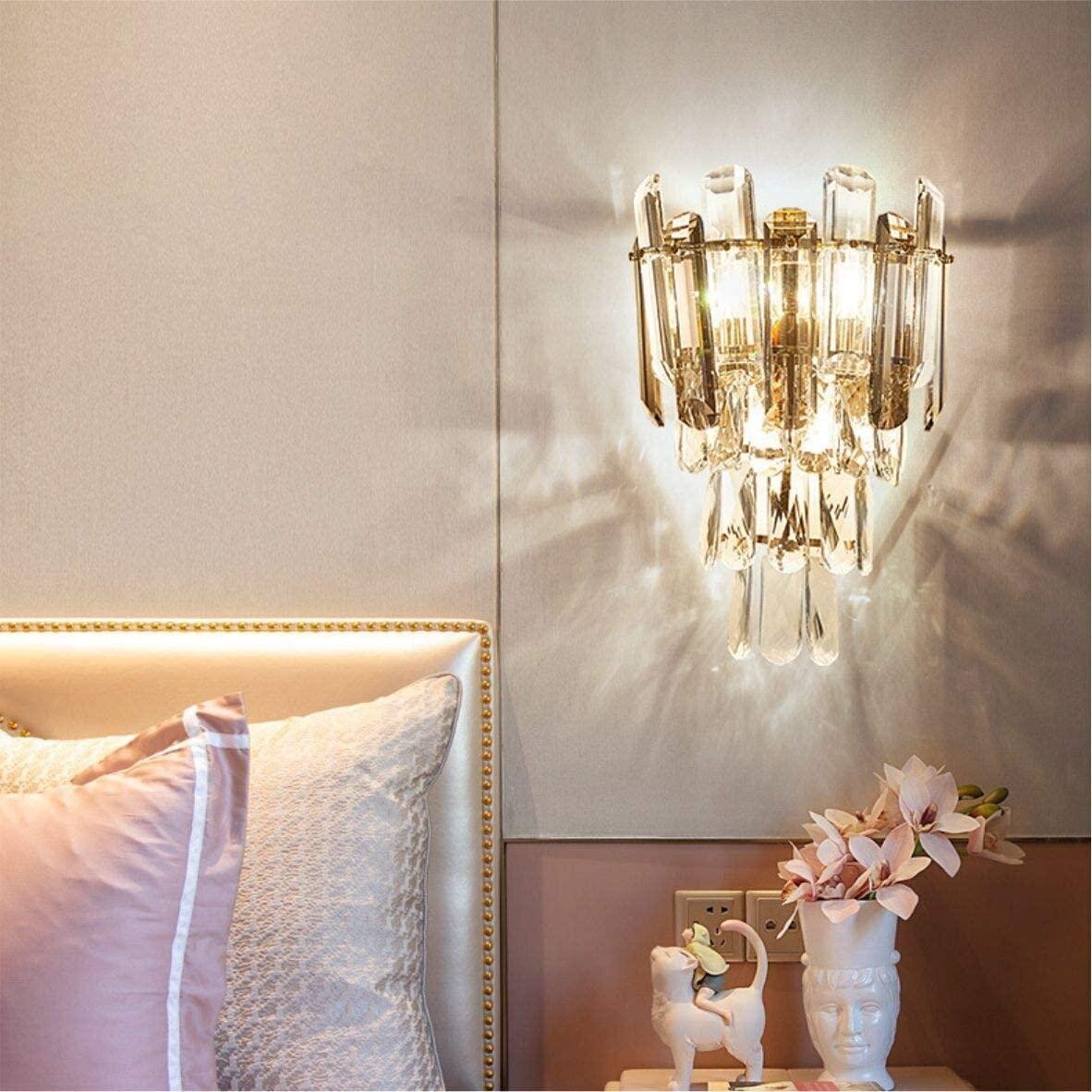 Chandelier styled Floating Bedside Lamp Wallchiere