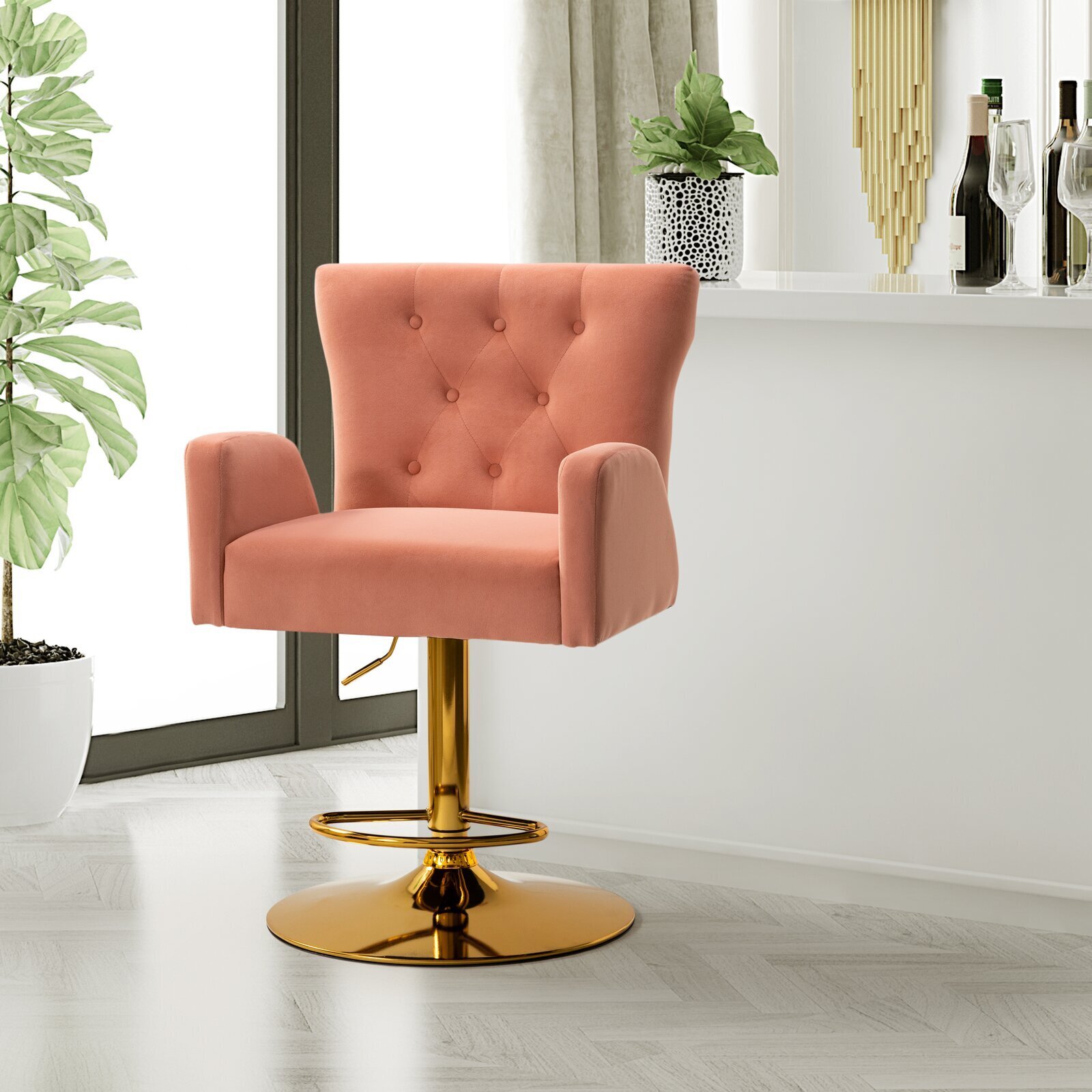 Chic Adjusted Height Swivel Stool