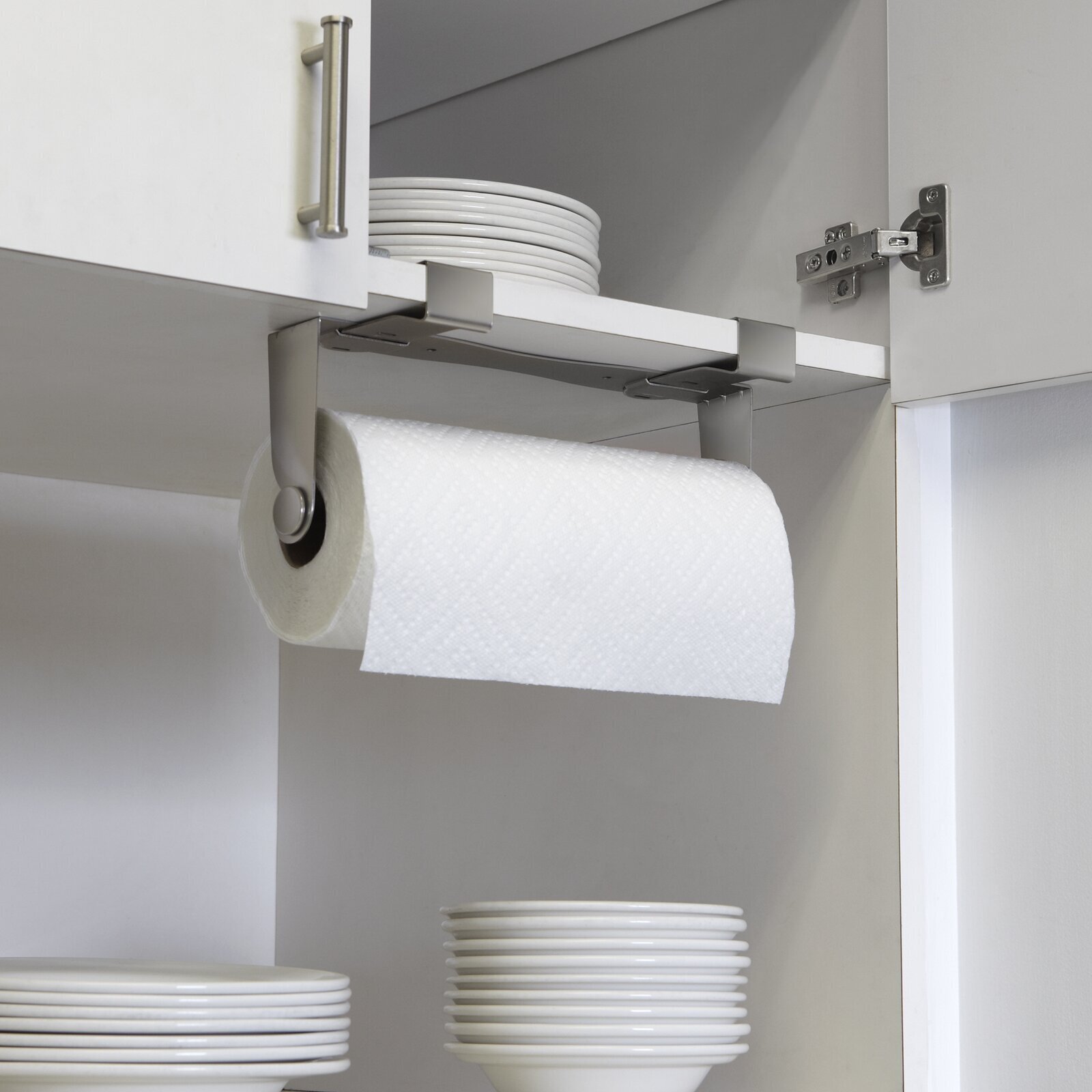 Chic Black and Nickel Paper Towel Holder