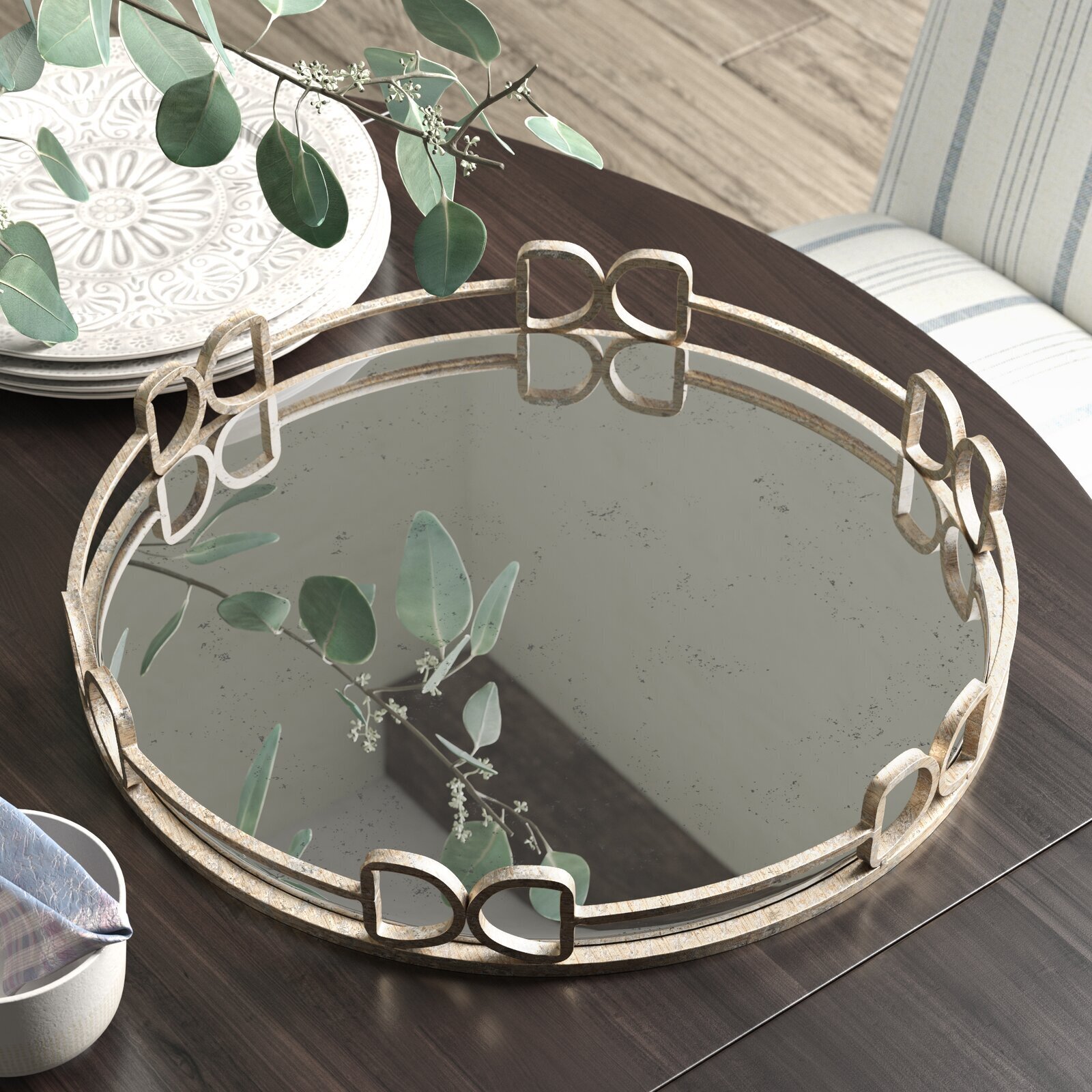 Circular perfume tray idea