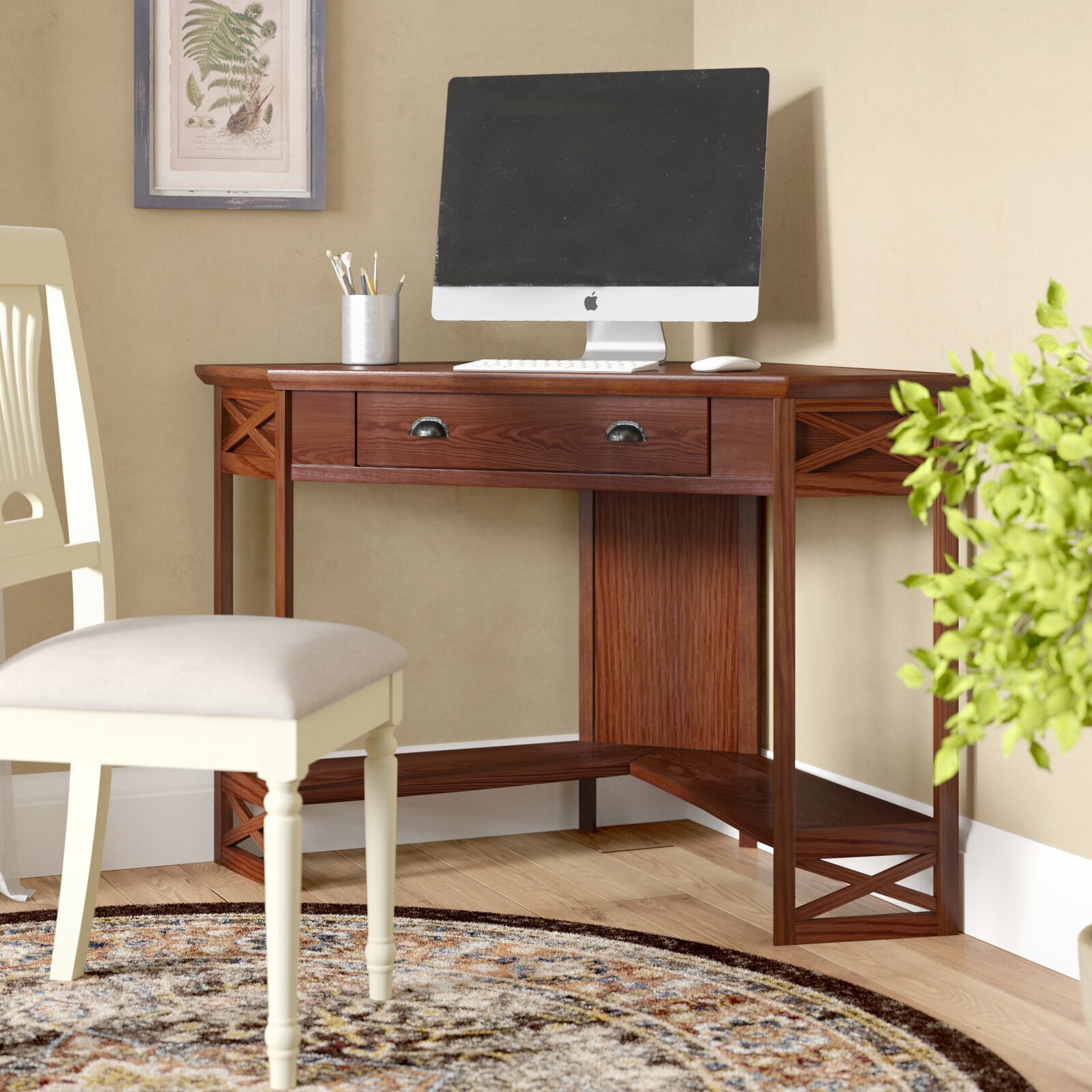 Classic Antique Corner Desk